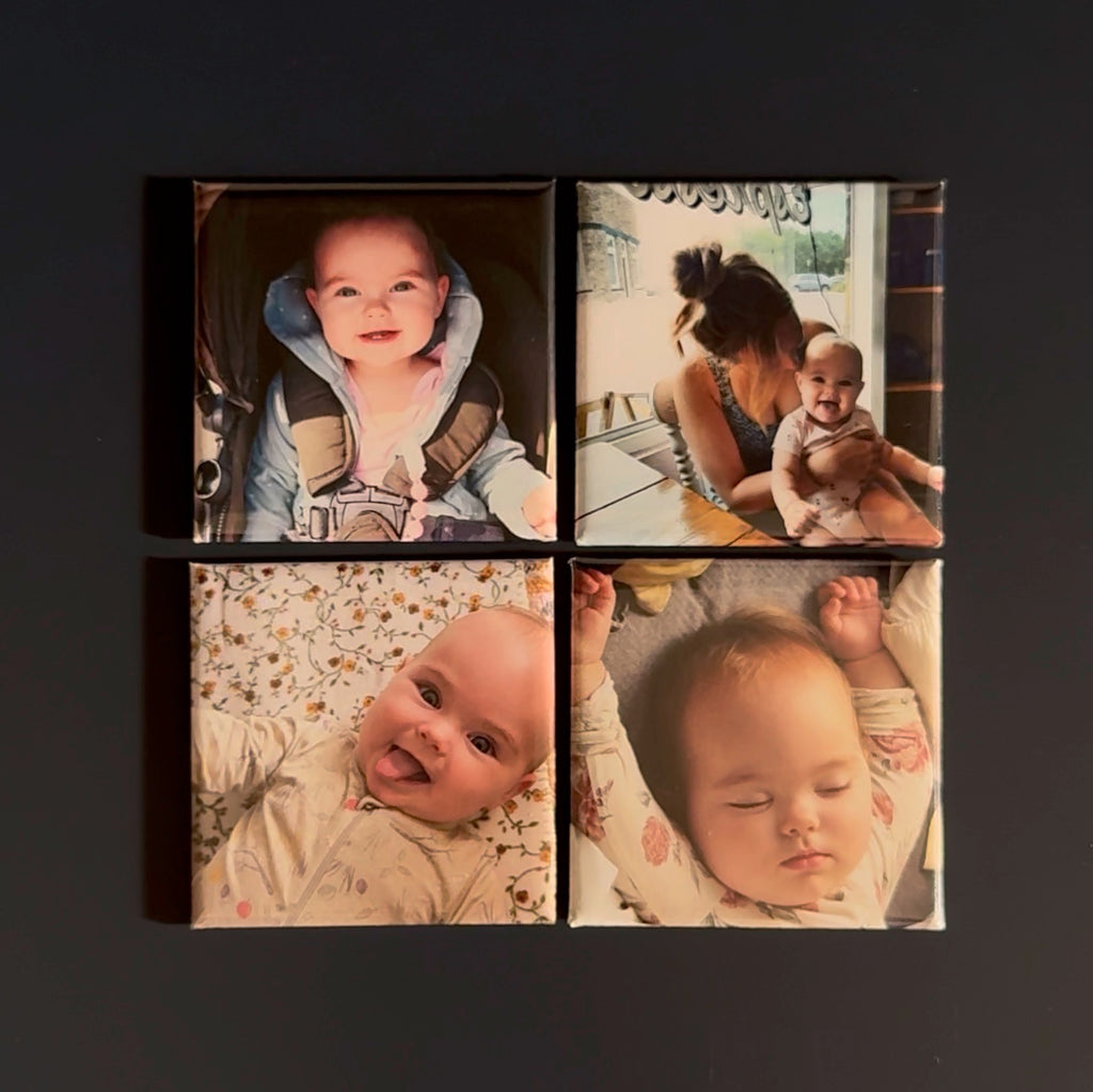 4 Custom Photo Magnets