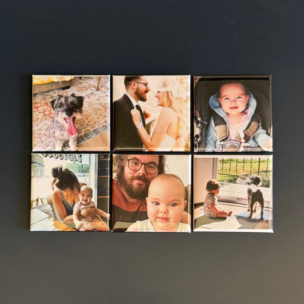 6 Custom Photo Magnets